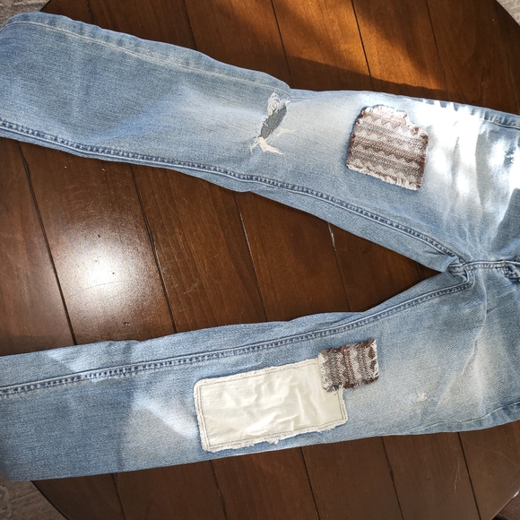 Free People Patchwork Jeans - Picture 4 of 6